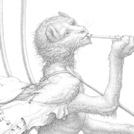 Фрагмент. Лист 2 из серии "Квинтет Стефана". NGC 7319. 2015