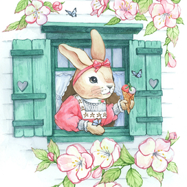 Зайка весной