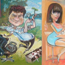 шарж и тематический рисунок