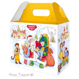 "Карнавал". Иллюстрация для упаковки сладких НГ подарков