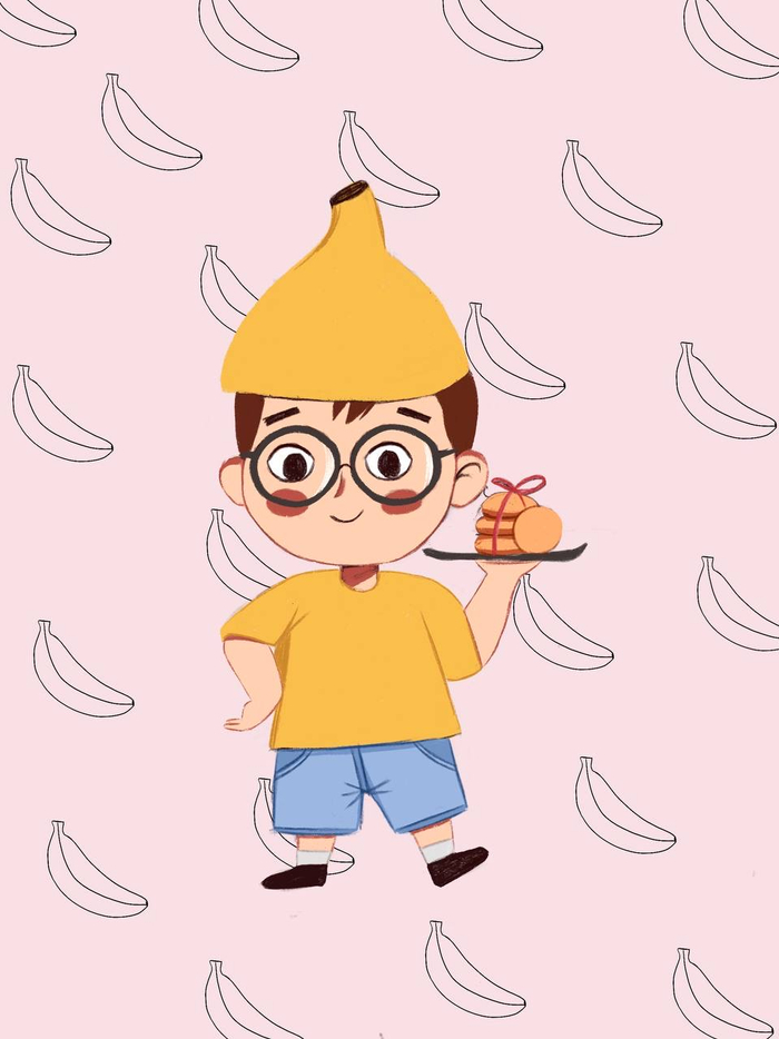 Персонаж для упаковки печенья 