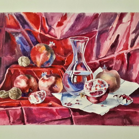 Натюрморт с гранатами