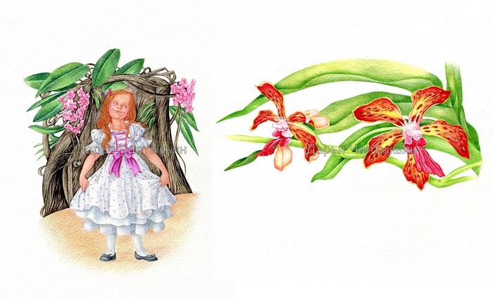 модница, Цветочные имена