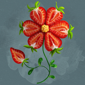 Ягодный цветок