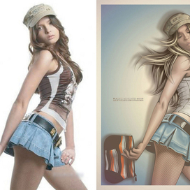 Отрисовка в векторе (плакат)