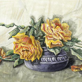 Натюрморт с розами