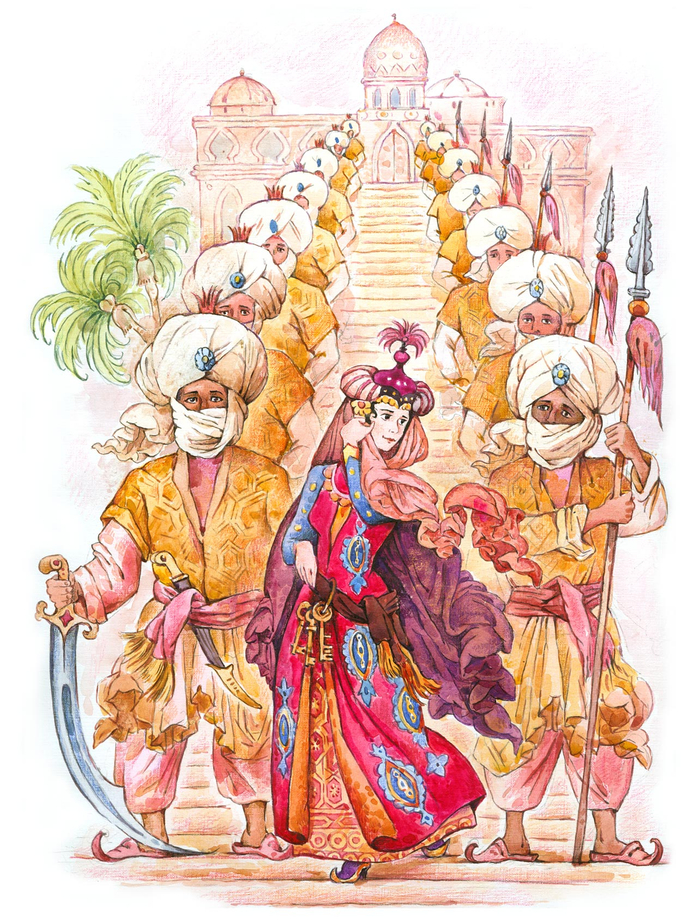 к сказке "Аленький цветочек"