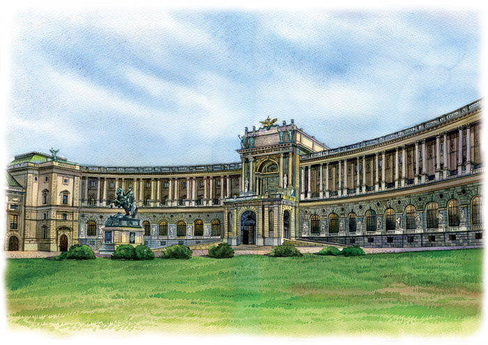 Вена . Хоффбург - Hofburg 