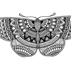 Стилизованная работа - бабочка!