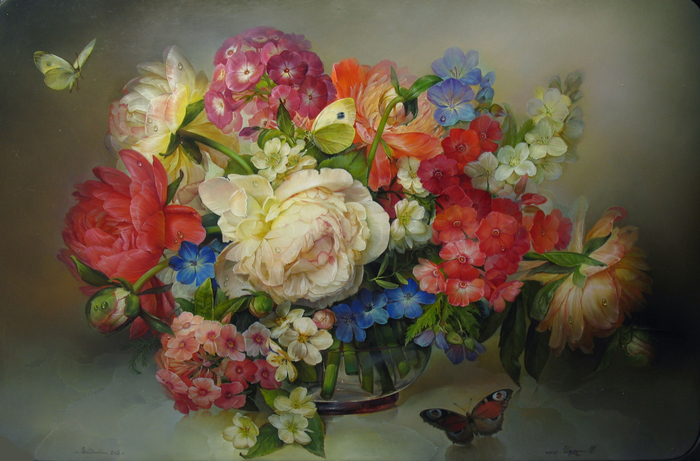 Пионы и флоксы