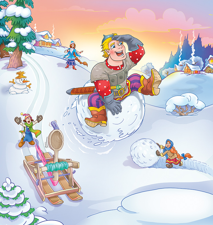 Иллюстрация для детского журнала