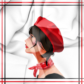 Дизайн платка в стиле комикс