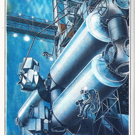 Один из проектов международной, орбитальной космической, станции.