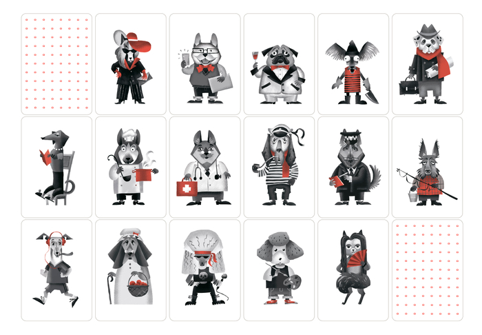 Дизайн персонажей для "Мафии"