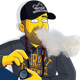 портрет в стиле Симпсонов