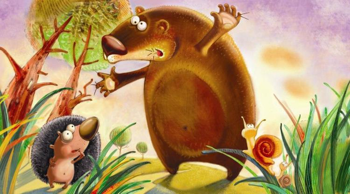 Лесной колобок-колючий бок