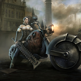 мотоциклистка 2