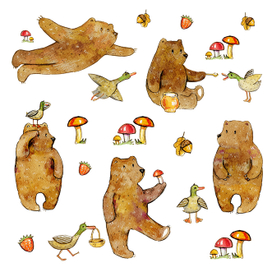 Утка и медведь