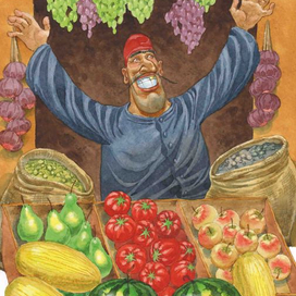 барин и яблоки