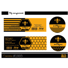 Дизайн этикетки мёд ДА#1005