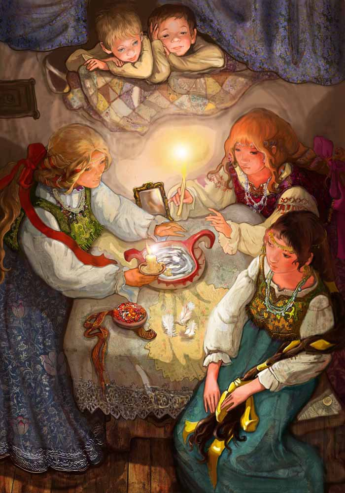 иллюстрация к сказу Бажова