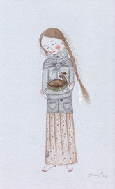 Дівчинка з качечкой