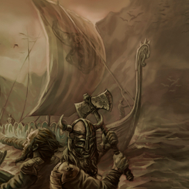 эскиз к оформлению диска викинг-металл