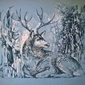 Олень (Отдых)