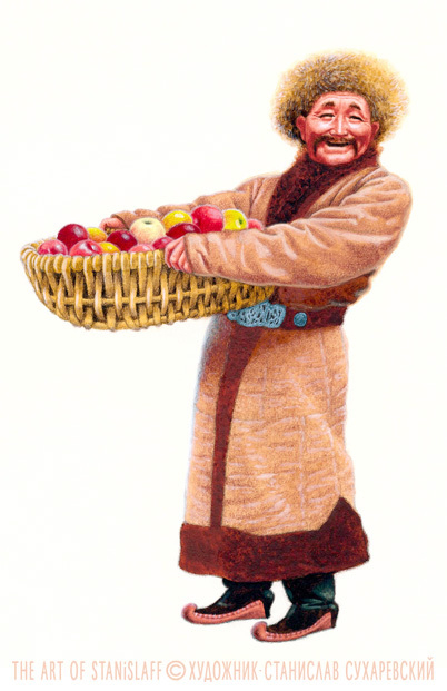 персонаж: старичок-садовник