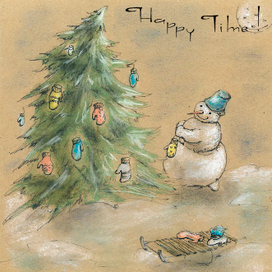 новогодняя открытка 2020