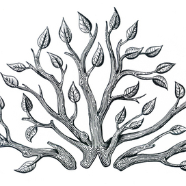 деревце (под гравюру)