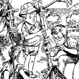 В деревне на каникулах. СССР 2061.