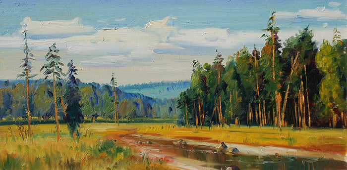 Русский пейзаж. Этюд.