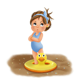 Девочка на пляже