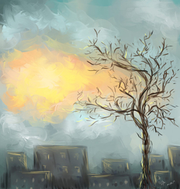 Город просыпается