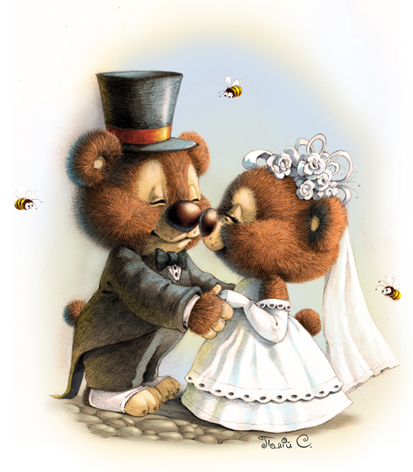 Свадебная открытка 1 