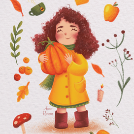 Девочка осень