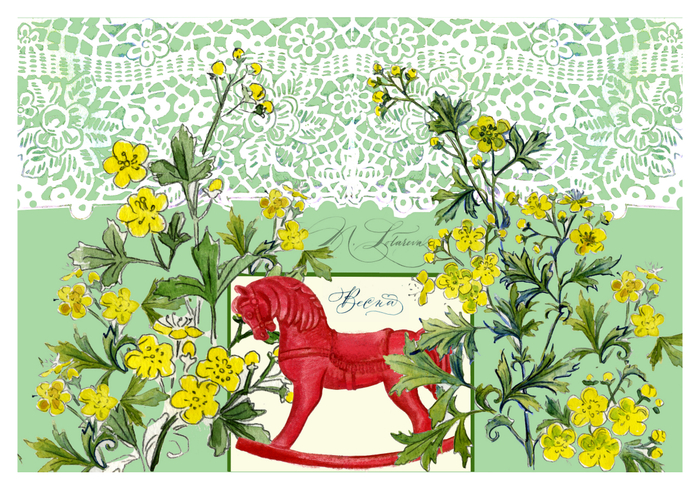 Эскиз открытки