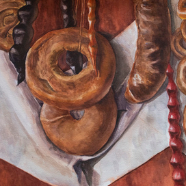 Натюрморт с булочками