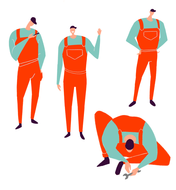 Разработка персонажа для макета 