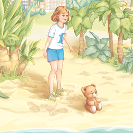 Иллюстрация для детской книги "Как Пушик помог научиться медитировать" автора А. Чашкин