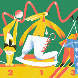 Иллюстрация к материалу про детей в спорте