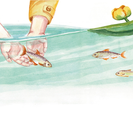 иллюстрация для книги "Кто поймался, дедушка?"