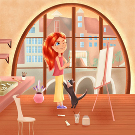 Юная художница