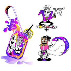 Surf sticker. Кайт-серф стикер сет.Surf camp