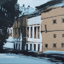 лист из "Сербского альбома" 2013, 30х40