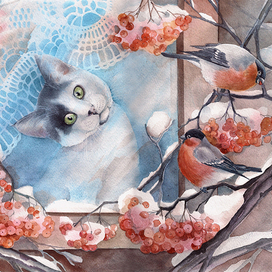 Кеша и снегири