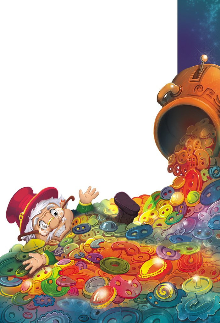 Иллюстрация к книге Е. Матюшкиной "Снумрики. Другая сторона пуговицы"