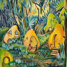 Сказочный городок. Пейзаж 