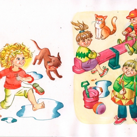 Разворот к детским стихам